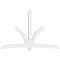 Ekena Millwork Davenport Architectural Grade PVC Gable Bracket, 108"W x 72"H x 4"D x 6"F, 16/12 Pitch GBP108X72X0406DAV00 - alternate 2